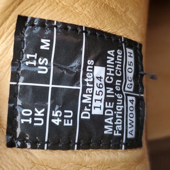 Dr. Martens 11564 Lace Up Leather Boots. Men's Size 11 - Picture 8 of 14